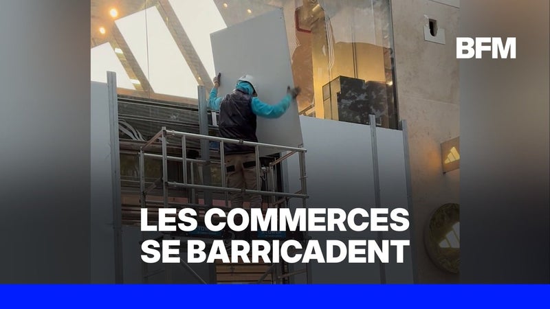 Manifestations du 24 octobre: à Paris, les commerces se préparent à la journée de samedi