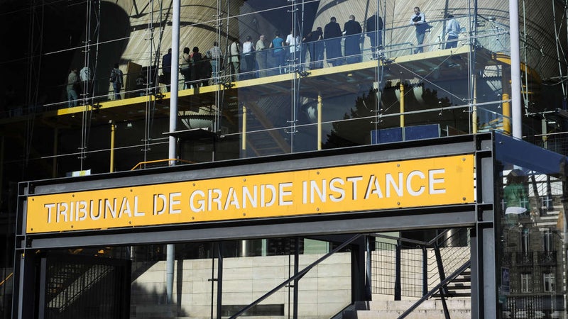 La devanture du tribunal de grande instance de Bordeaux, où siège également le tribunal correctionnel.