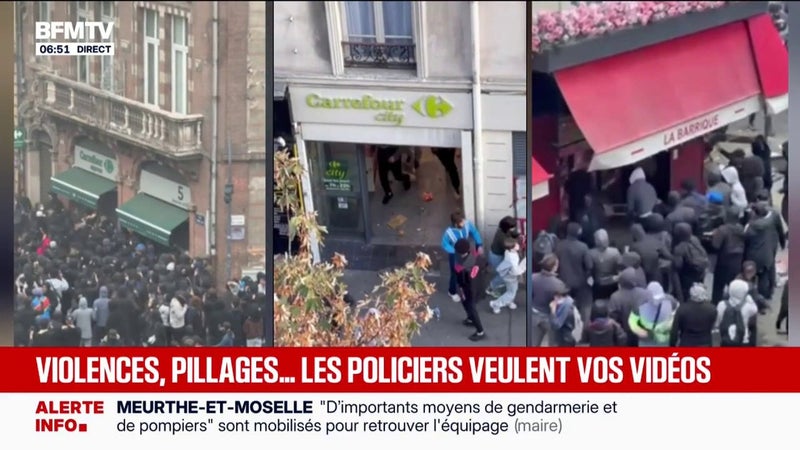 Pour identifier les pilleurs, la préfecture de police de Paris lance une plateforme afin que les témoins puissent déposer leurs vidéos