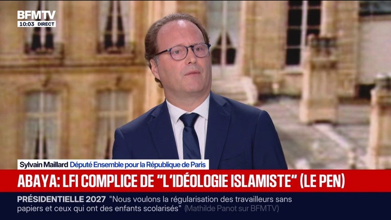 Interdiction de l'abaya à l'école: "L'école est un sanctuaire où la religion n'a pas sa place", déclare Sylvain Maillard, député Ensemble pour la République