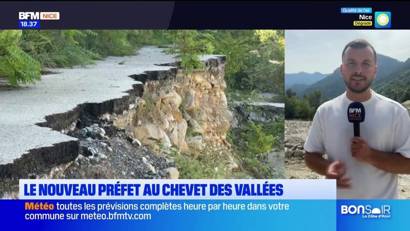 Le Préfet s'est rendu dans les vallées pour voir l'évolution des chantiers depuis les tempêtes