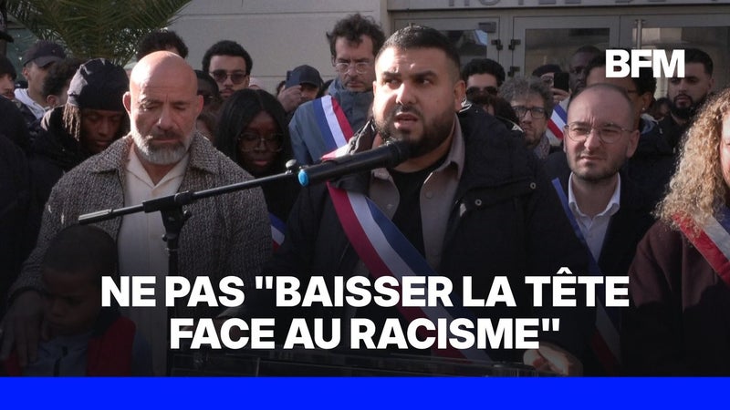 Attentat raciste à Trappes: "Nous ne baisserons jamais la tête face au racisme", lance Sofienne Karroumi, maire d'Aubervilliers