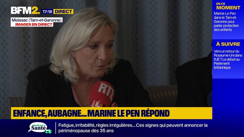 Aubagne : "Dans l'esprit de certains jeunes, la vie n'a plus de valeur", réagit Marine Le Pen