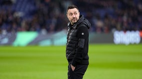 L'Italien Roberto De Zerbi pendant un match de l'OM contre le PSG, le 8 février 2026