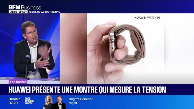 Dr Gérald Kierzek (Doctissimo) et Régis Ruhlmann (Huawei France) : Huawei présente une montre qui mesure la tension - 30/09