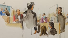 Siegfried Mahé a dessiné la reconstitution du meurtre diffusée à l'audience.