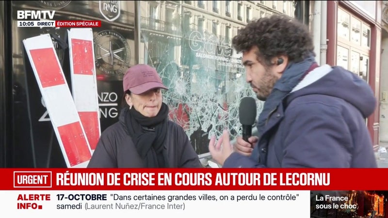 Violences et pillages à Paris: "Je suis très en colère contre les pouvoirs publics", témoigne la propriétaire du magasin Shinzo, ciblé par les casseurs