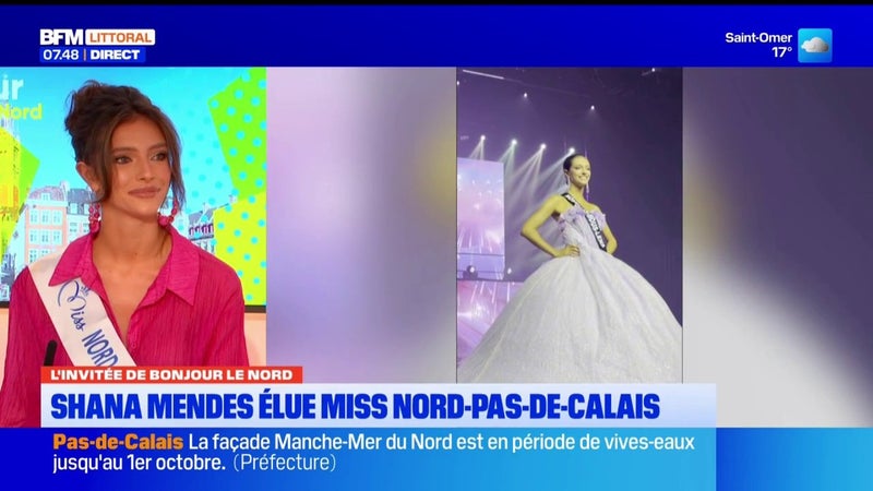 Miss Nord Pas-de-Calais Shana Mendes invitée de Bonjour le Nord