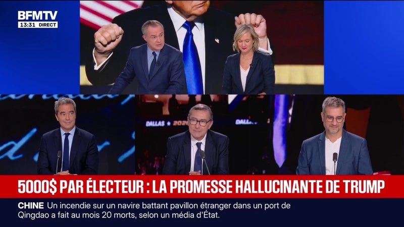 5.000 dollars par adulte: Donald Trump "peut toujours dire ce qu'il veut, c'est le Congrès qui vote", explique Jérôme Viala-Gaudefroy, docteur en civilisation américaine