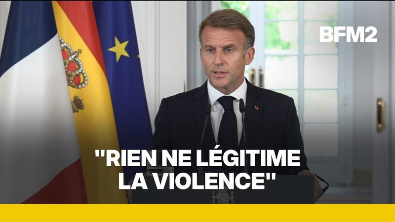 Blocage de lycées: Emmanuel Macron dénonce "la violence"