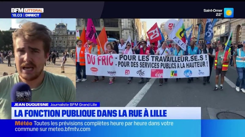 Les fonctionnaires dans la rue pour manifester leur colère