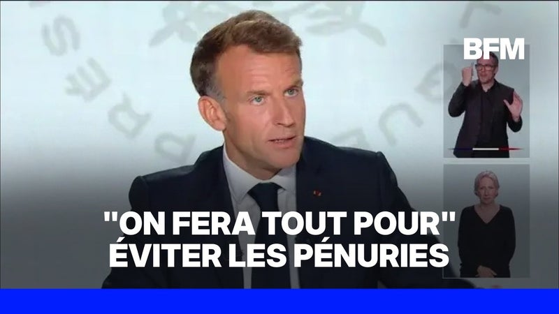 Crise des carburants: Emmanuel Macron n'exclut pas une baisse des taxes