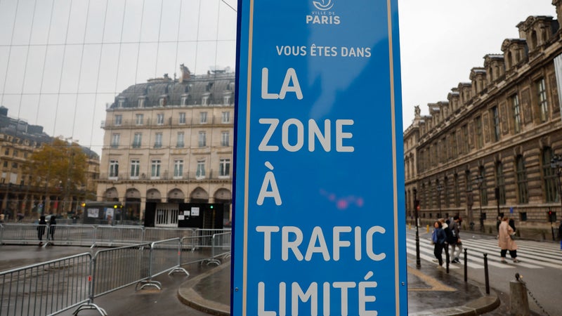 Une étude montre une amélioration de la qualité de l'air à Paris depuis l'instauration de la zone à trafic limité