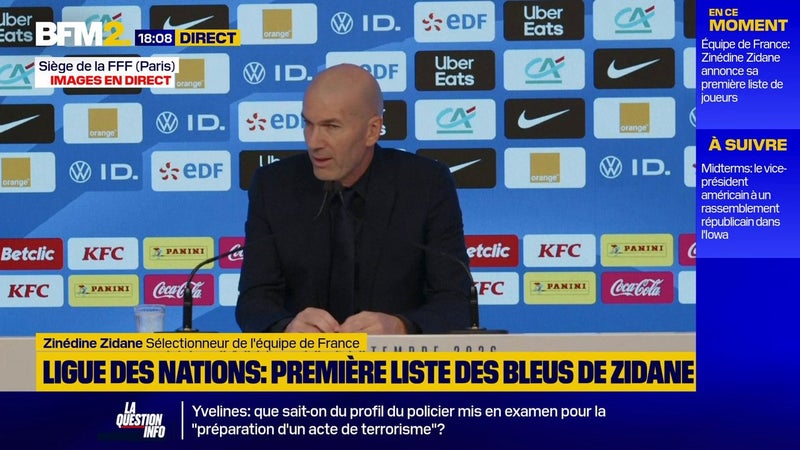 Équipe de France: "Kylian Mbappé sera mon capitaine", annonce Zinédine Zidane
