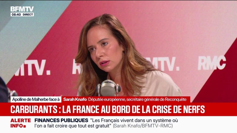 Retour des Gilets jaunes? "Je soutiens toutes les initiatives de colère", assure Sarah Knafo, secrétaire générale de Reconquête