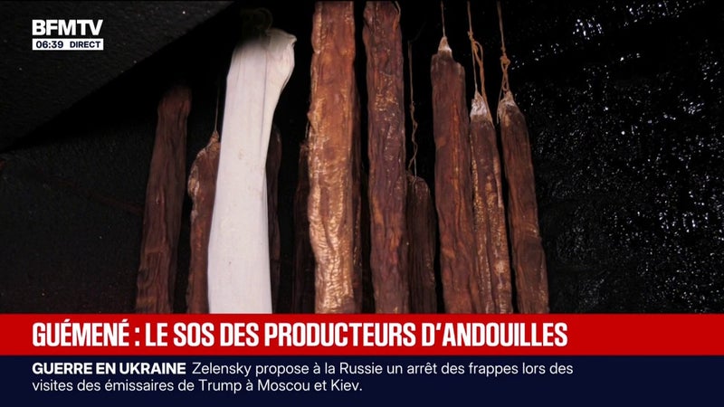 Les ventes d'andouilles de Guémené suspendues après des inquiétudes sur le processus de fumage