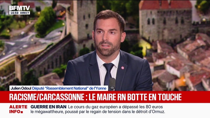 Propos racistes de policiers à Carcassonne: "Vous avez des individus racistes dans tous les partis politiques en France", affirme Julien Odoul, député RN