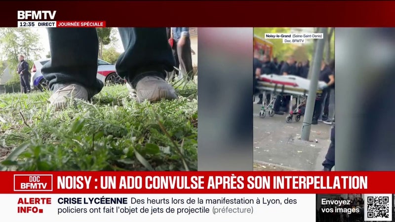 Noisy-le-Grand: interpellé pour des tirs de mortiers, un jeune homme victime de convulsions "vraisemblablement en lien avec l’inhalation" de gaz lacrymogène, selon une source judiciaire à BFMTV