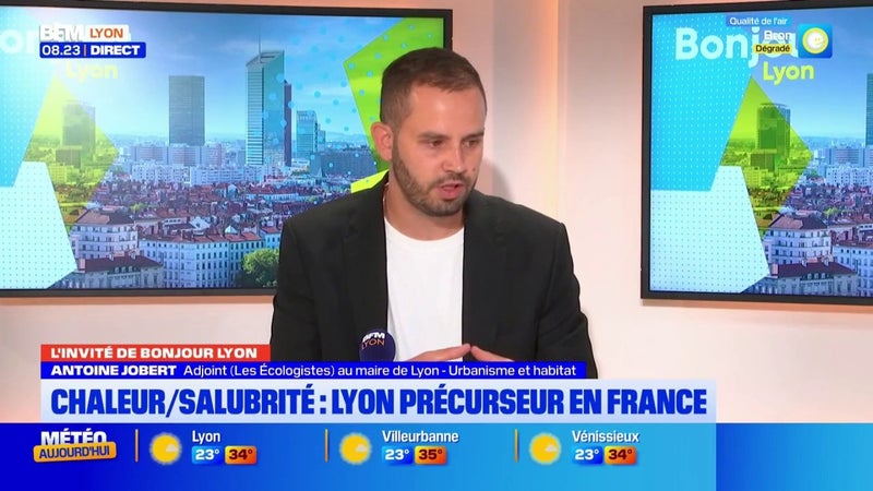 Antoine Jobert, adjoint (Les Ecologistes) au maire de Lyon-Urbanisme et habitat, invité de BFM Lyon