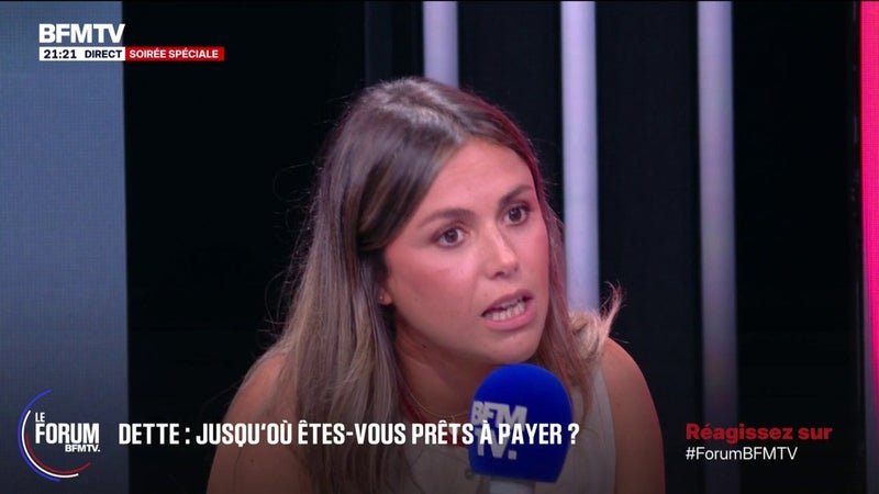 FORUM BFMTV - Dette: "Je ne paierai plus, ça fait 60 ans que notre pays est en déclin", regrette Laura, sophrologue
