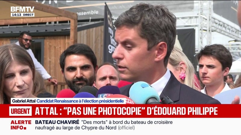 "Il n'y a plus de favori face aux extrêmes", estime Gabriel Attal, candidat Renaissance à l'élection présidentielle