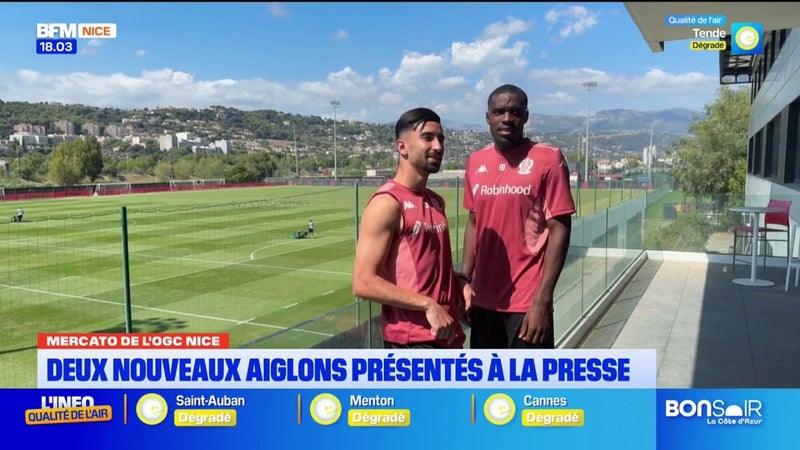 Mercato de l’OGC Nice : deux nouveaux Aiglons présentés à la presse