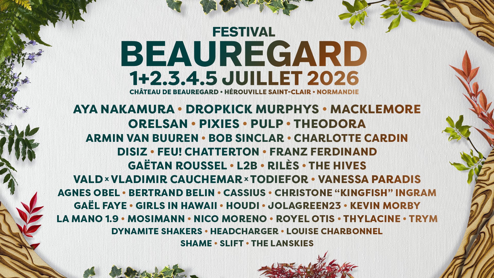 A GAGNER : VOS PASS 2 JOURS POUR LE FESTIVAL BEAUREGARD LES SAMEDI ET DIMANCHE