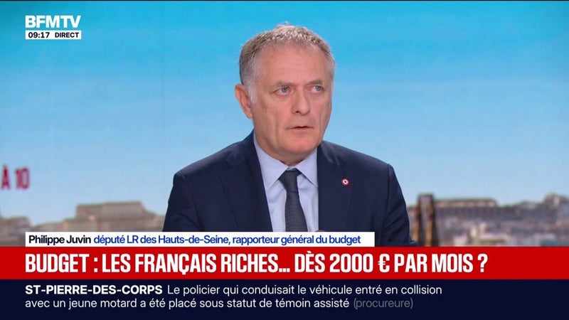 Budget: "On est sur le pont du Titanic, il y a l'iceberg qui arrive", alerte Philippe Juvin, déupté LR et rapporteur général du budget