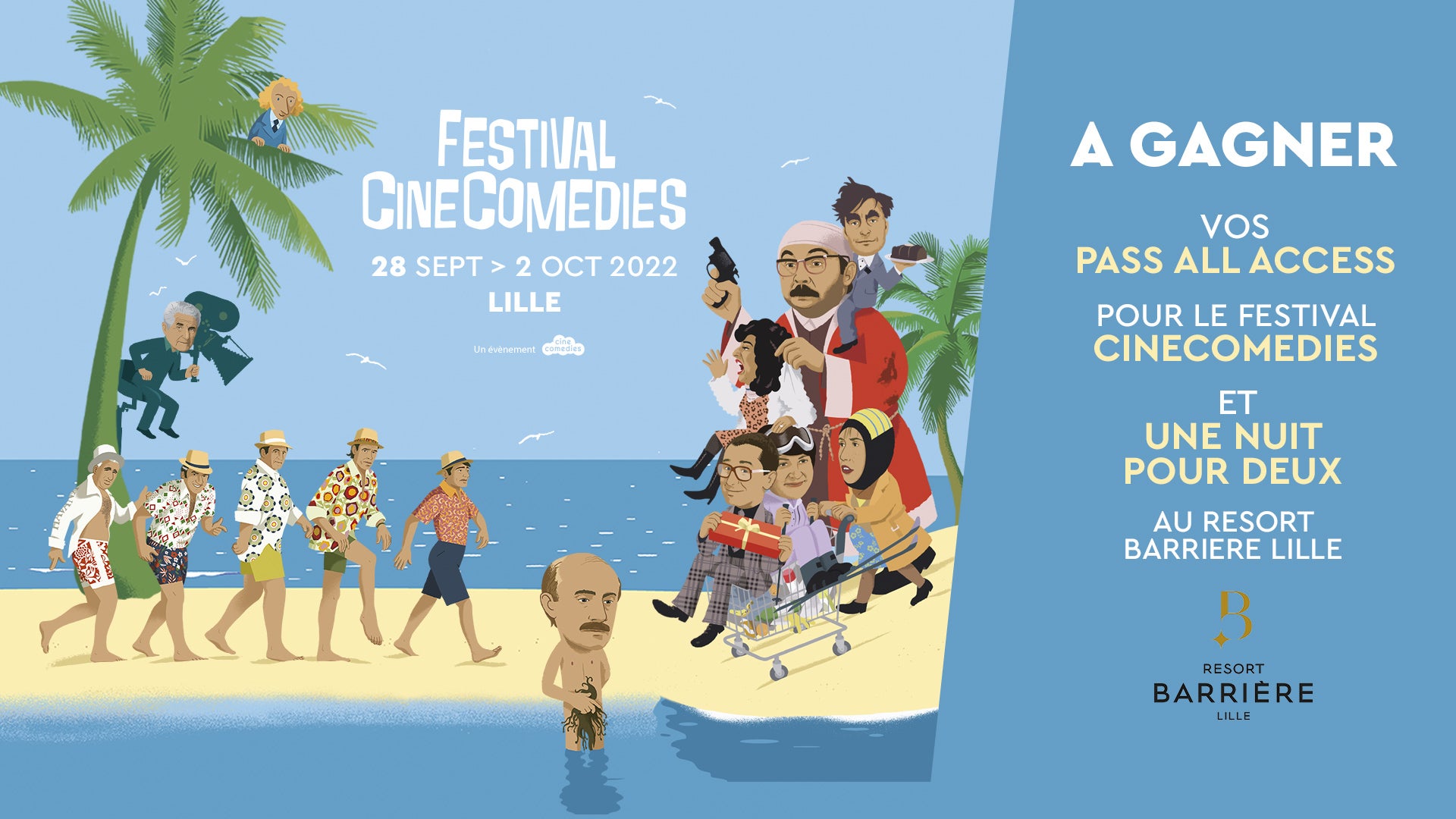 A gagner : vos pass All Access pour CineComedies et votre chambre d'hôtel au Resort…