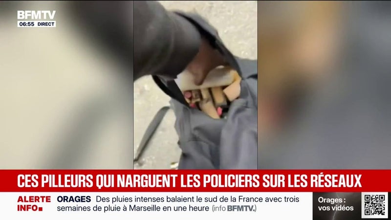 "Les individus vont être identifiés, interpellés": la police traque numériquement les pilleurs ayant exposé leurs vols sur les réseaux sociaux
