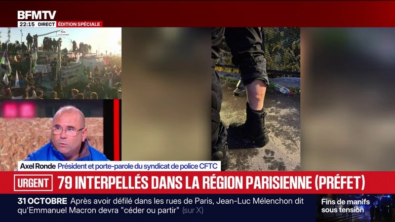 Gendarme victime d'un cocktail Molotov: "ll a été blessé par une arme de guerre", déclare Axel Ronde, président et porte-parole du syndicat de police CFTC