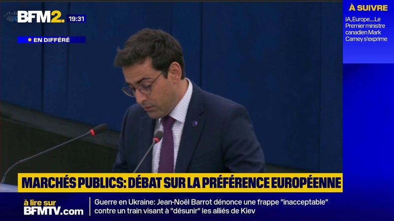 Préférence européenne dans les marchés publics: "L'argent public doit servir nos objectifs", défend Stéphane Séjourné