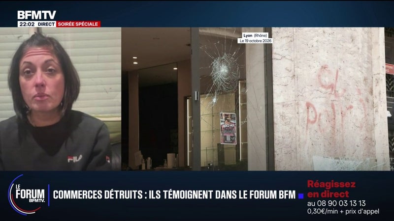 FORUM BFMTV - Violences le week-end du 17 octobre: "J'ai porté plainte contre X et contre l'État", annonce Vanessa, gérante d'un magasin de bijoux à Lyon