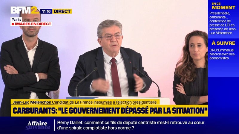 "Qu'on ne nous dise pas que Total s'écroulerait aussitôt": Jean-Luc Mélenchon défend le blocage des marges des raffineurs