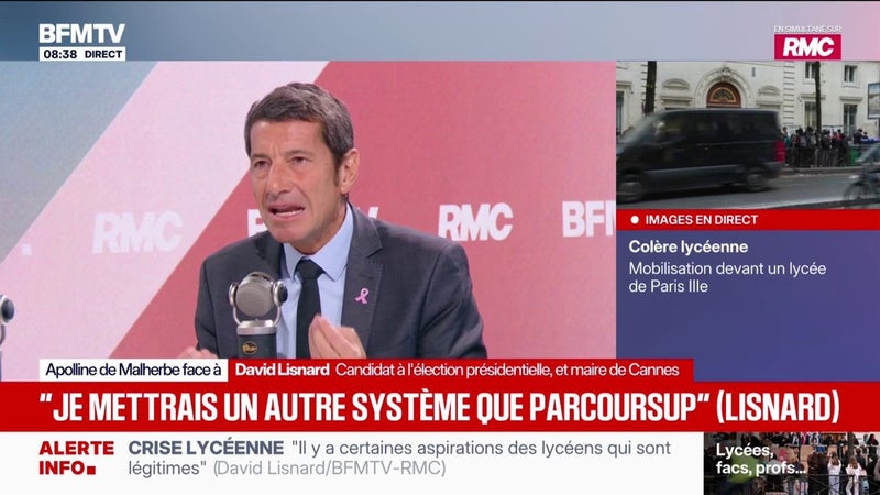 "Notre système éducatif est à bout de souffle", déclare David Lisnard, maire de Cannes et candidat “Nouvelle Énergie” à la présidentielle