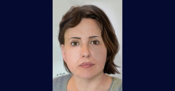 Portrait simulé par la police de la victime retrouvée dans les valises 