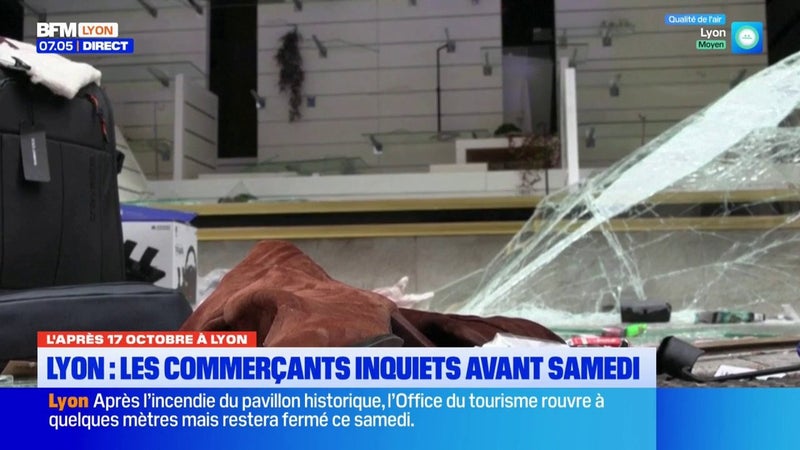 Lyon : l'inquiétude des commerçants avant demain