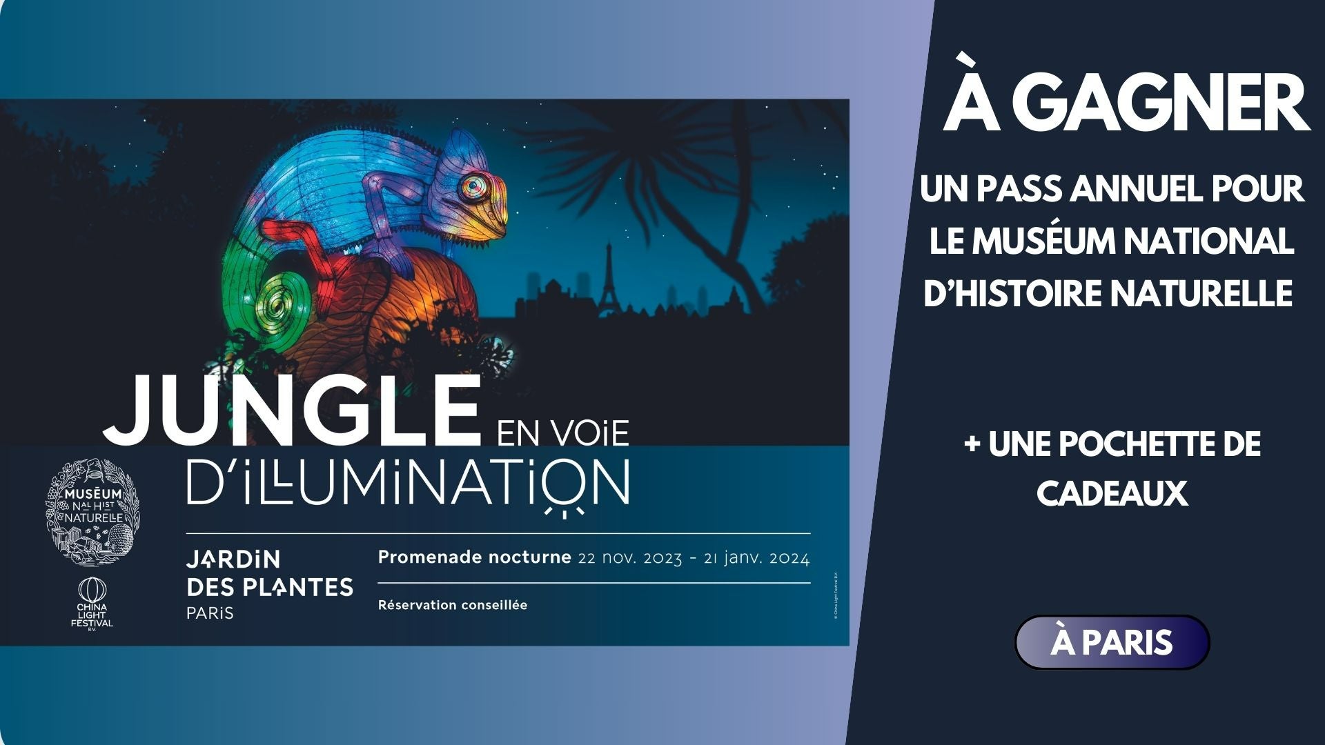 À GAGNER : un pass annuel pour le Muséum National d'histoire naturelle