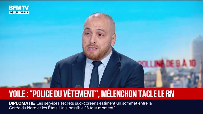 Voile: "Marine Le Pen et Jordan Bardella ne confondent pas l'islamisme et l'islam", défend l'eurodéputé RN, Matthieu Valet