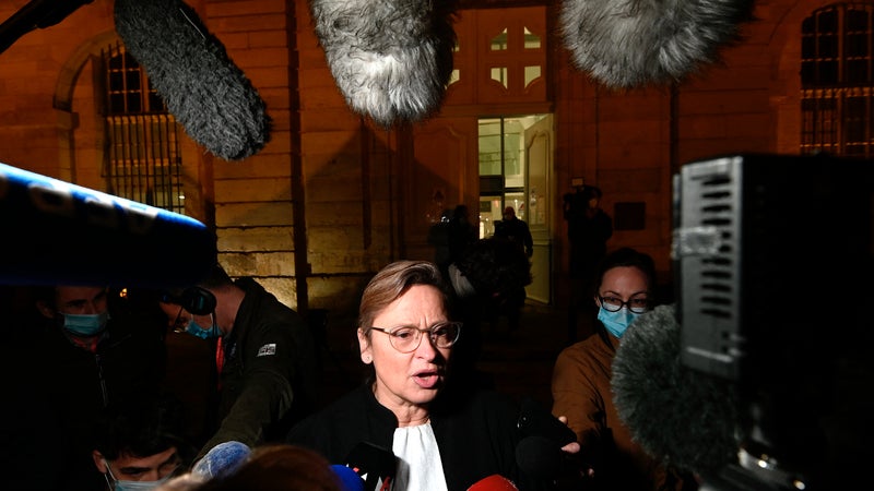 Me Caty Richard, lors du procès de l'affaire Jonathann Daval,  le 19 novembre 2020