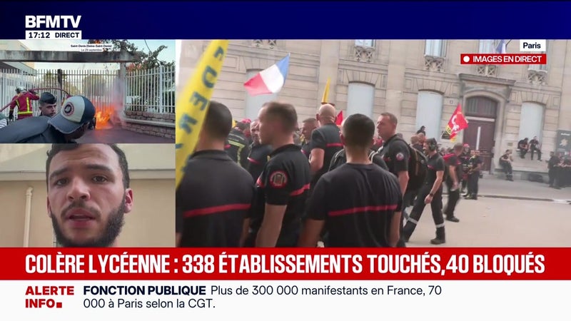 Marschall Truchot : Colère lycéenne : 338 établissements touchés, 40 bloqués - 29/09