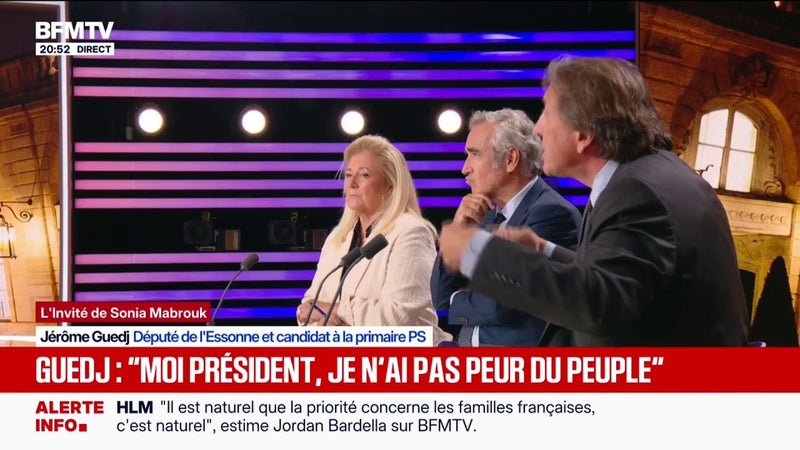 Référendum: "Moi président, je n'ai pas peur du peuple et de le consulter", assure Jérôme Guedj, candidat à la primaire PS