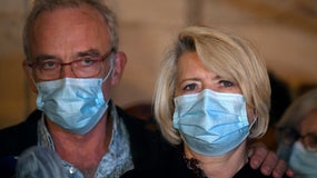 Les parents d'Alexia Daval, Jean-Pierre et Isabelle Fouillot, à la cour d'assises de la Haute-Saône, à Vesoul, le 20 novembre 2020