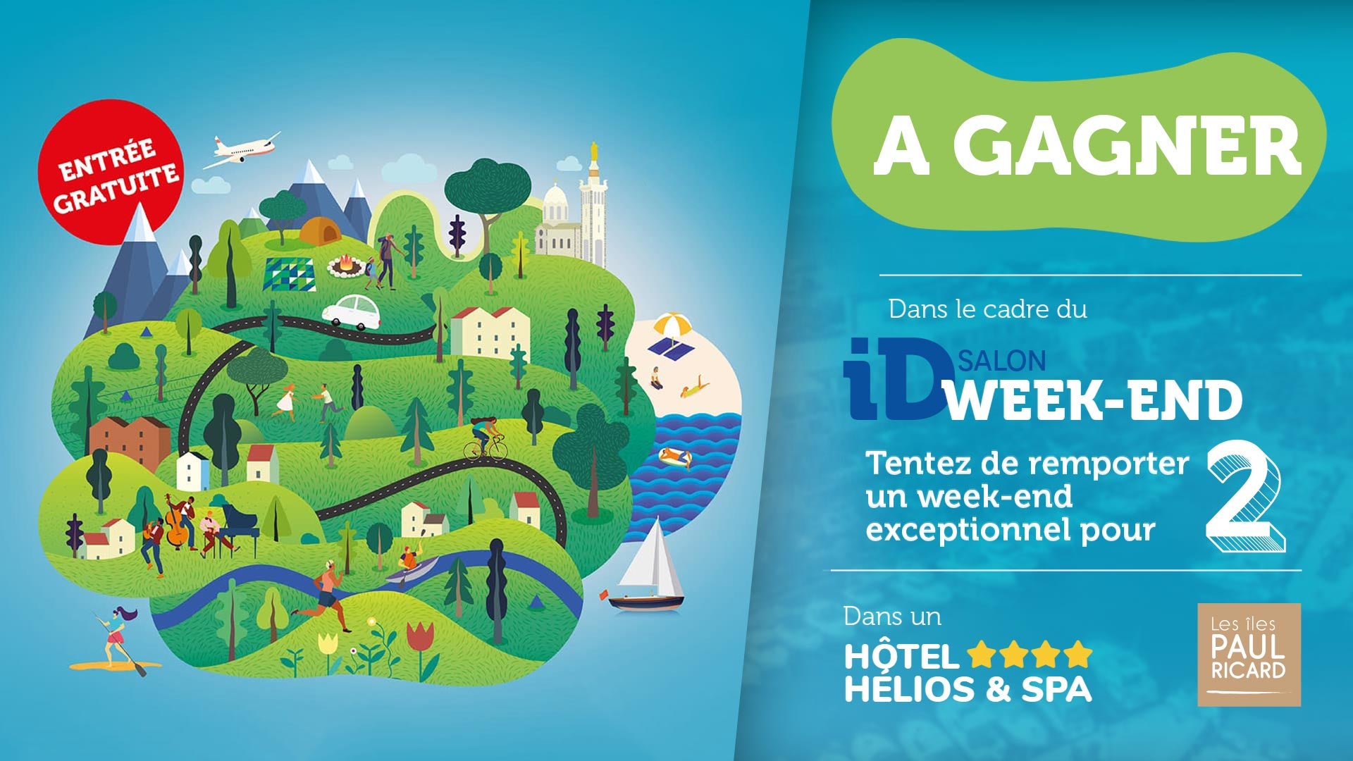 A gagner : à l'occasion du Salon ID Week-end, tentez de remporter un week-end pour 2 à…