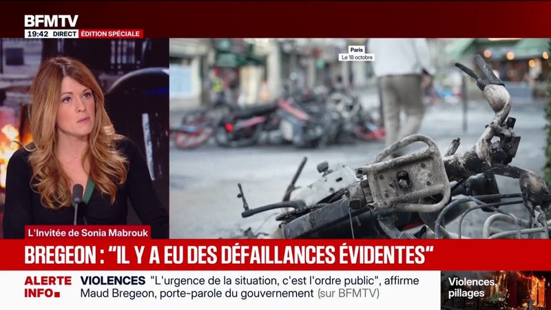 Violences du 17 octobre: "Il y a eu des défaillances évidentes", reconnaît Maud Bregeon, porte-parole du gouvernement