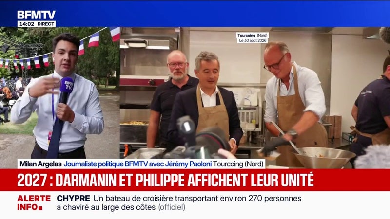 Édouard Philippe et Gérald Darmanin affichent leur unité à Tourcoing