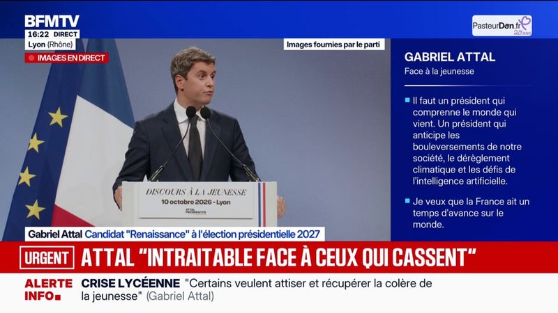 "Notre système politique repose sur le clientélisme", estime Gabriel Attal, candidat "Renaissance" à la présidentielle