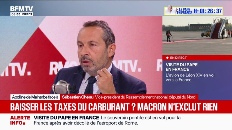 Aides sur les carburants: "Il faut des politiques qui soient, non seulement ambitieuses, mais pérennes", estime Sébastien Chenu (RN)