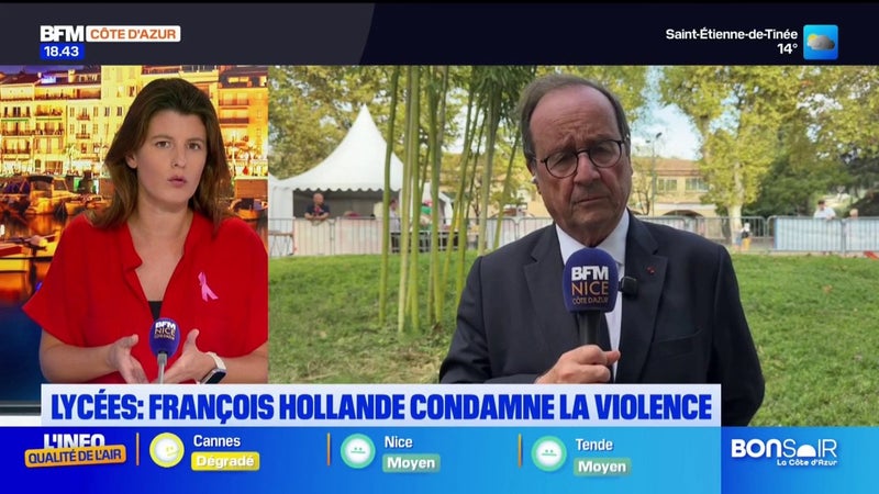 François Hollande réagit aux manifestations lycéennes et dévoile ses projets pour 2027