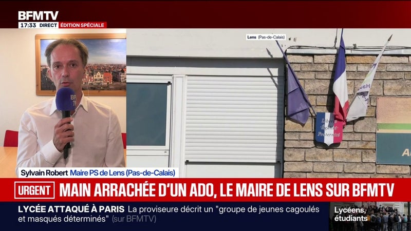 Main arrachée d'un adolescent à Lens: "On ne peut que déplorer la violence", dénonce Sylvain Robert, maire PS de la ville